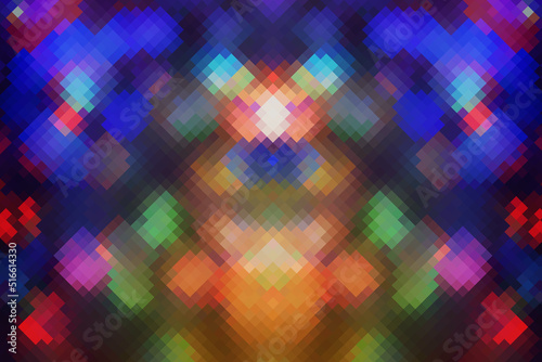 Digital pixel 2d illustrations- fantasy texture. Digital art