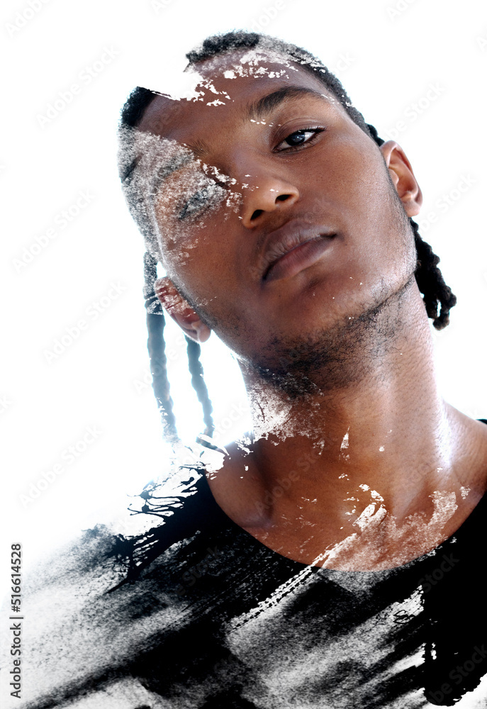 Obraz premium Paintography portrait of a charismatic man