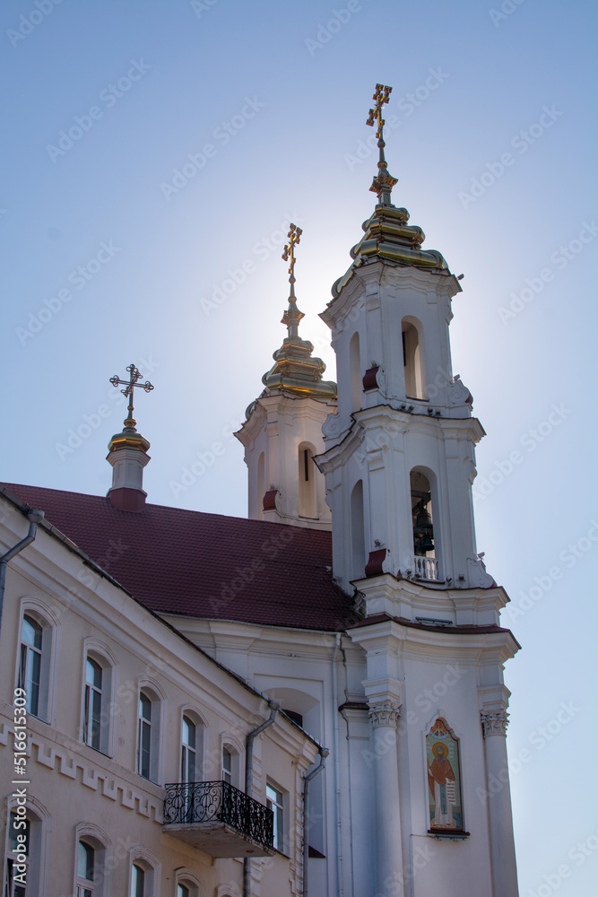 Vitebsk, Belarus - Juny 26, 2022: Holy Resurrection Church . Famous Historic Heritage.