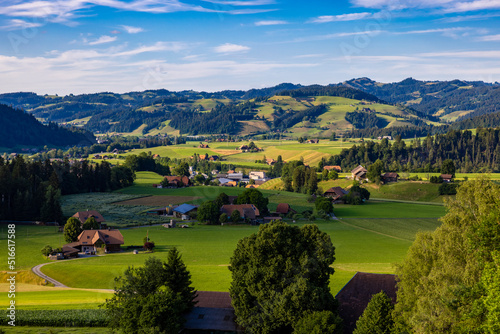 schüpbach im emental idyllische schweizer landschaft photo