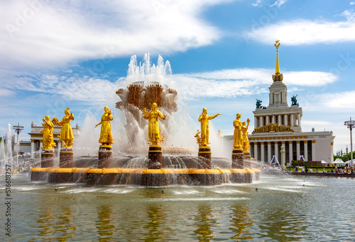 Fountain "Friendship of Nations" in Exhibition of economic achievements (VDNH), Moscow, Russia