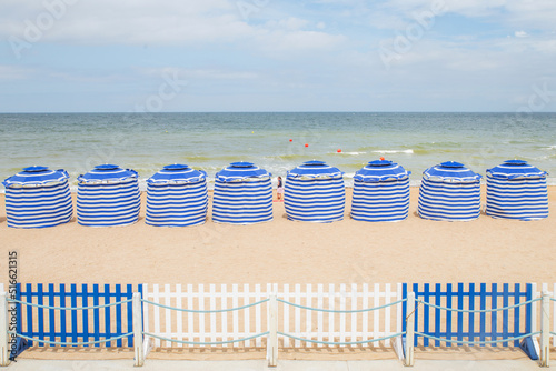 La plage de Cabourg, Calvados, Normandie.