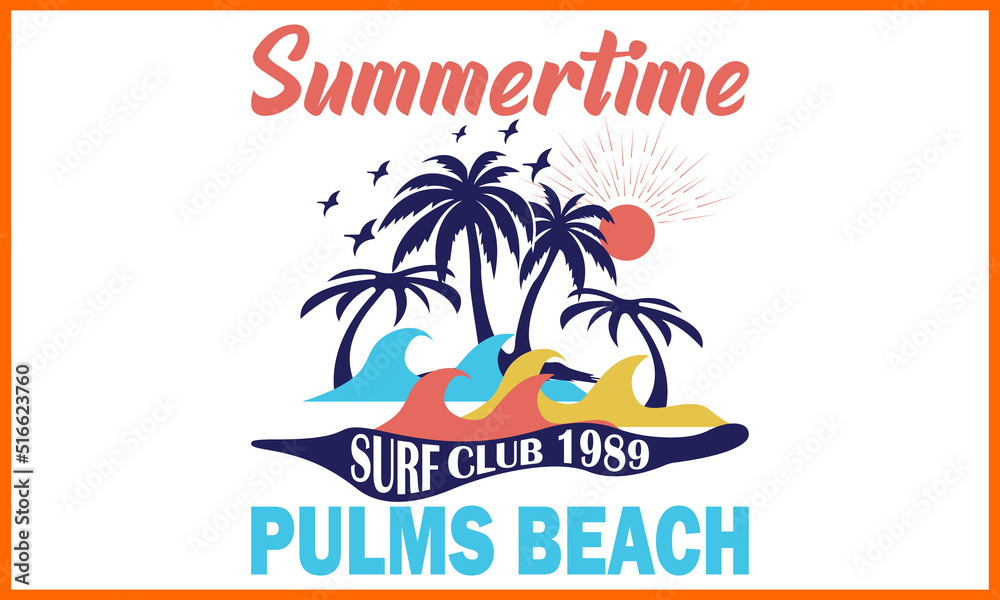 Summertime Surf Club 1989 Palms Beach Design.