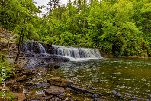 Fototapeta Naklejka Na Ścianę i Meble -  Hooker Falls in the Dupont Forest in North Carolina, USA