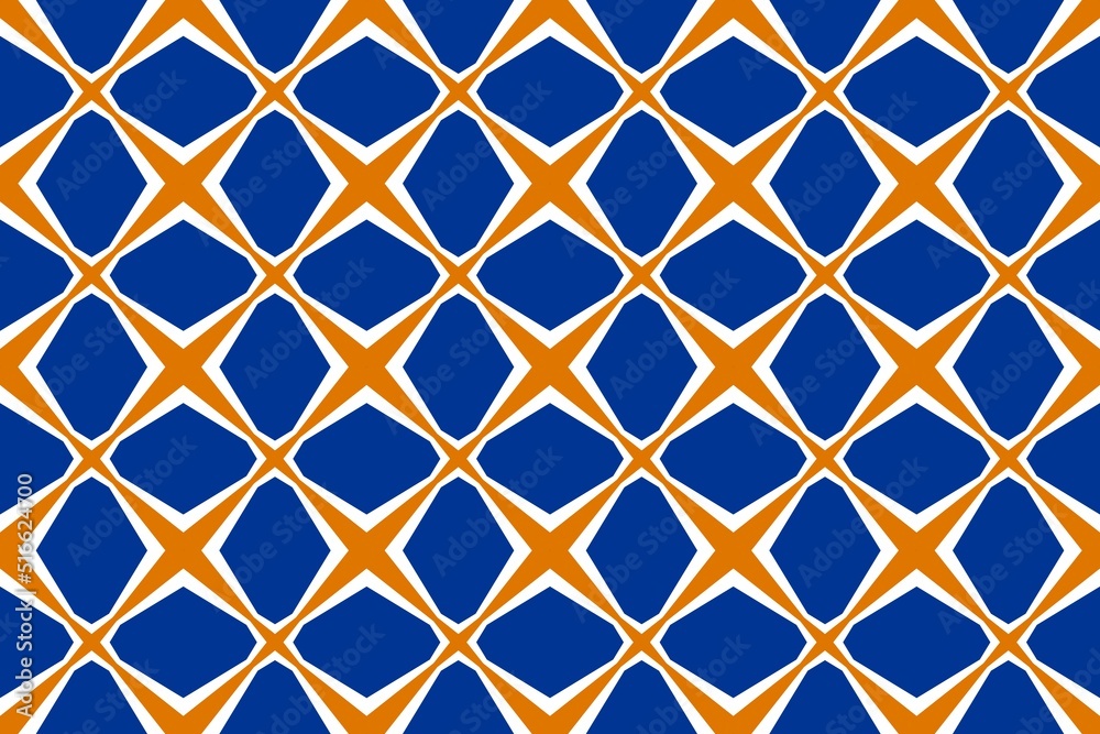 Naklejka premium Geometric pattern in the colors of the national flag of Marshall Islands. The colors of Marshall Islands.