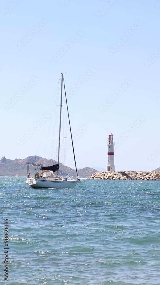 Sailing Boat by the Lighthouse (Vertical) Sailing Boat by the Lighthouse (Vertical)