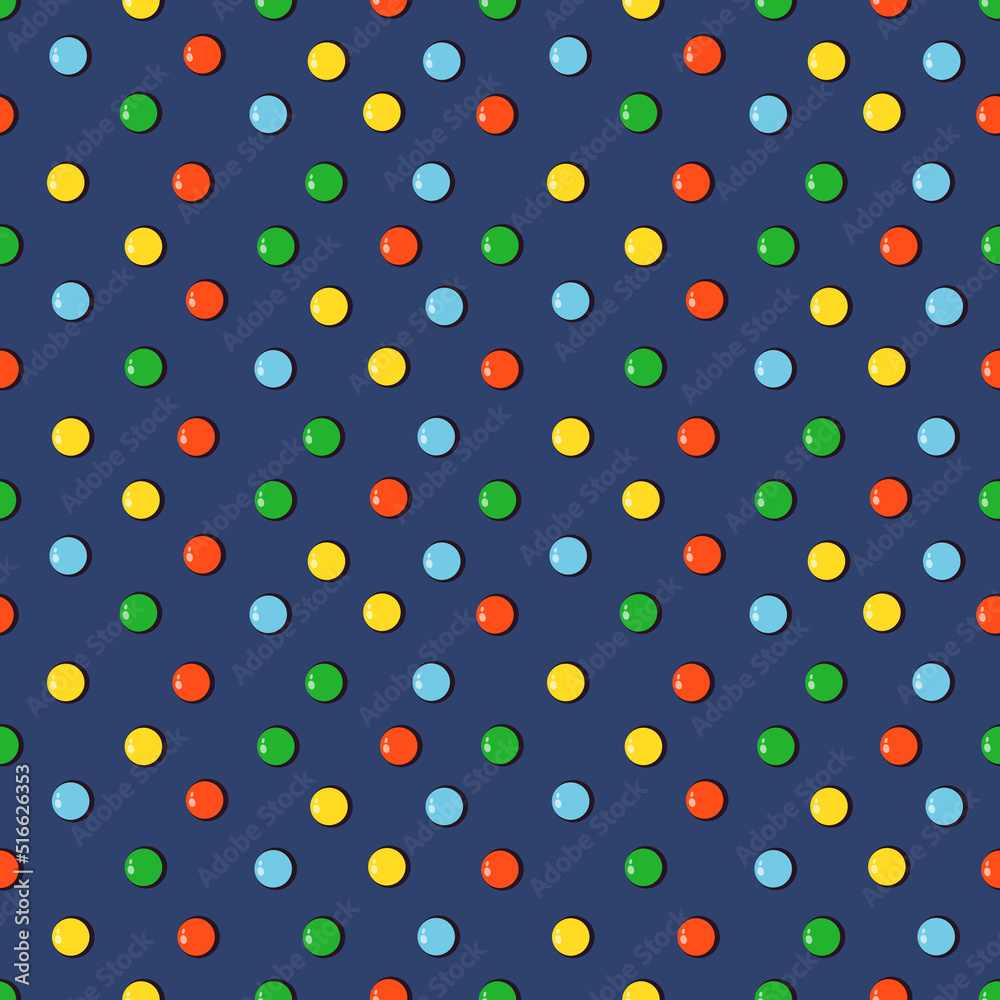 Seamless pattern with dark donut icing with lots of decorative bright sprinkles. Vector illustration of colorful candy sprinkles for fabrics, textures, wallpapers, posters, cards. Seamless pattern with dark donut icing with lots of decorative bright sprinkles. Vector illustration of colorful candy sprinkles for fabrics, textures, wallpapers, posters, cards.