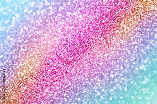 Rainbow glitter sparkle birthday mermaid unicorn pony background celebrate party sequin invite © Stephanie Zieber
