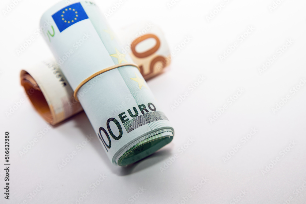 Euro banknotes European money. Economy and banks of Europe. Euro banknotes European money. Economy and banks of Europe.