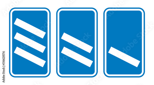 Motorway Countdown 1 2 and 3 Markers