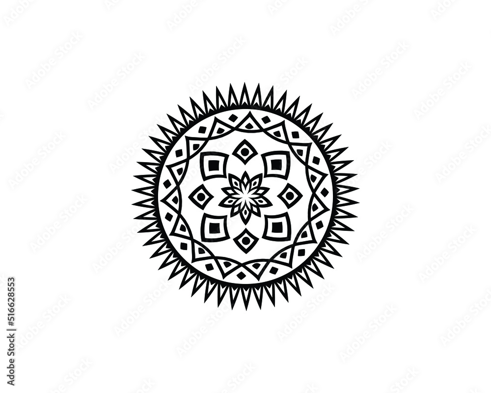 Mandala in ethnic style vector Mandala in ethnic style vector