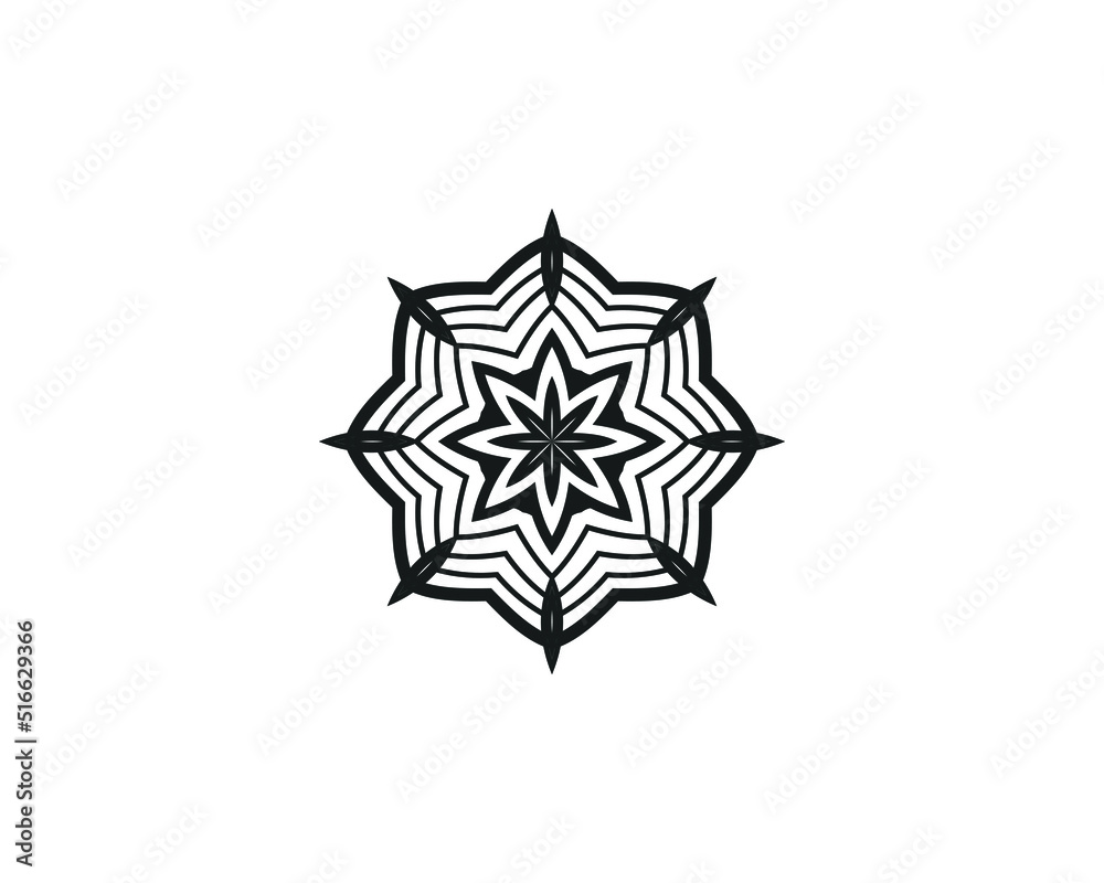 Mandala in ethnic style vector