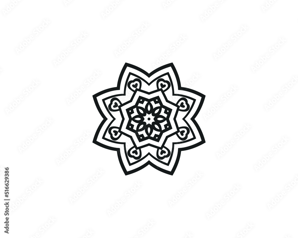 Mandala in ethnic style vector