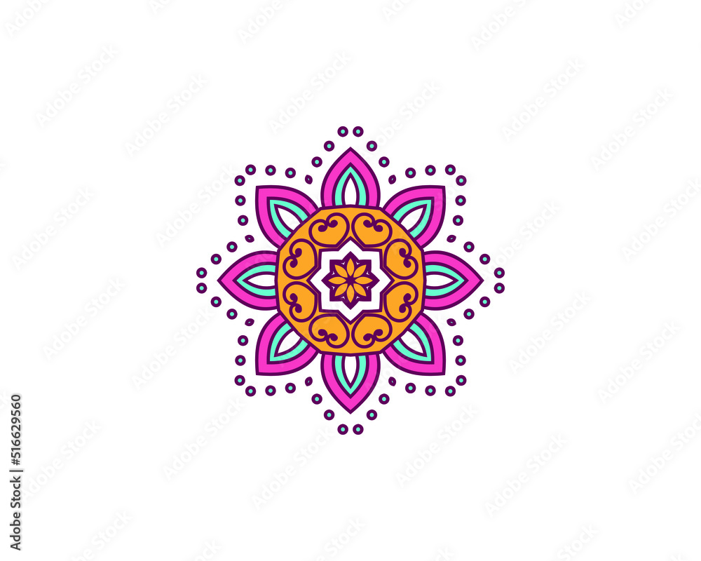 Mandala in ethnic style vector Mandala in ethnic style vector