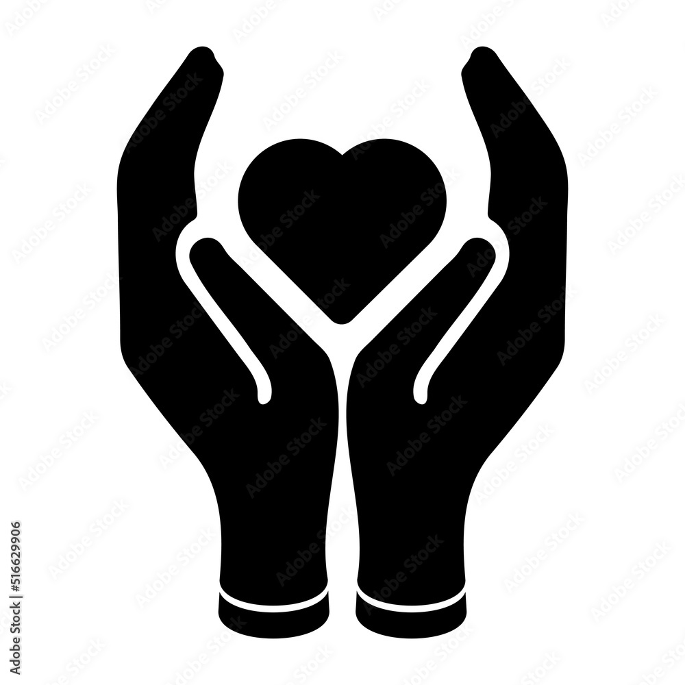 Heart in hands icon. Symbol for website design, logo, app, UI. Vector illustration EPS10 Heart in hands icon. Symbol for website design, logo, app, UI. Vector illustration EPS10