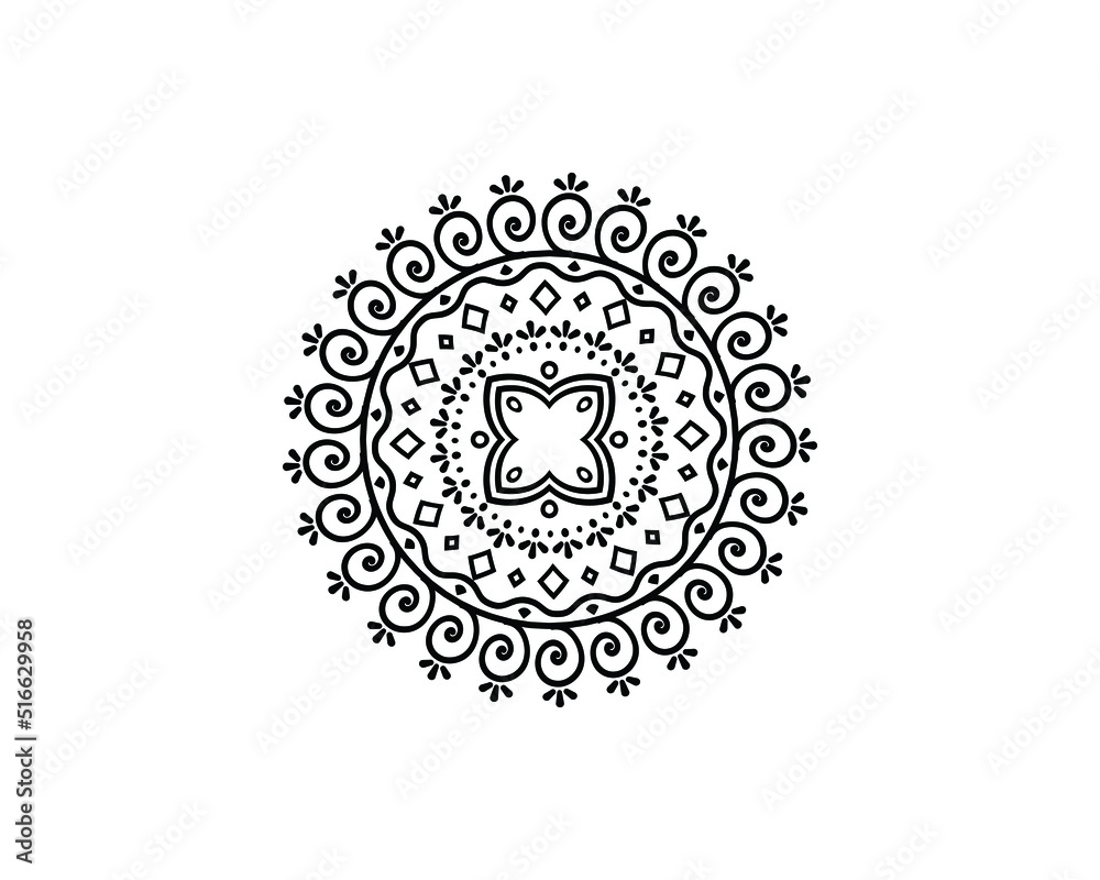 Mandala in ethnic style vector Mandala in ethnic style vector