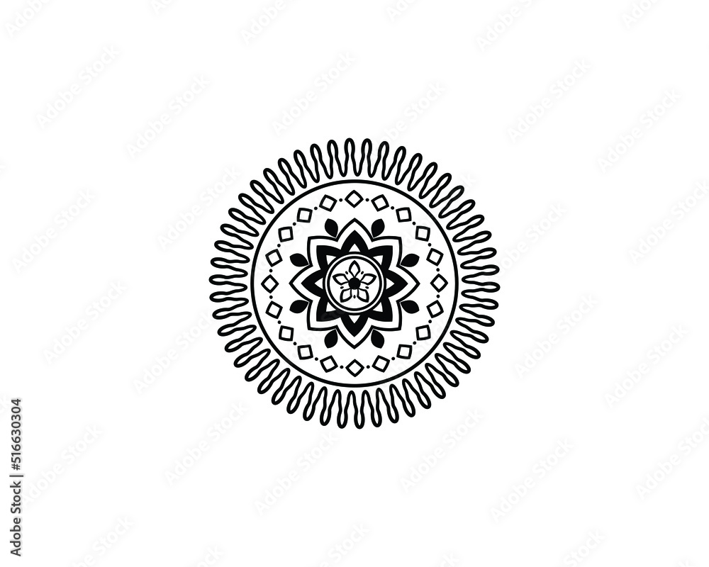 Mandala in ethnic style vector Mandala in ethnic style vector