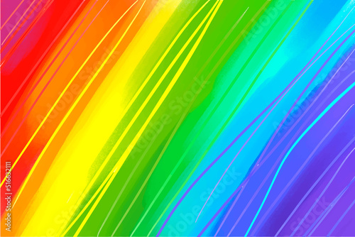 Acrylic background  in the colors of the rainbow  multicolored  with pronounced strokes of paint  stripes and lines of color  art  background for a banner