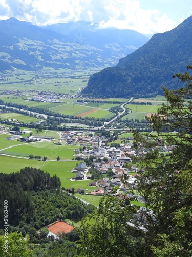 Österreich, Blick auf das Zillertal