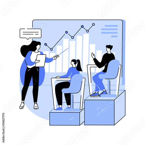 Internal education abstract concept vector illustration.