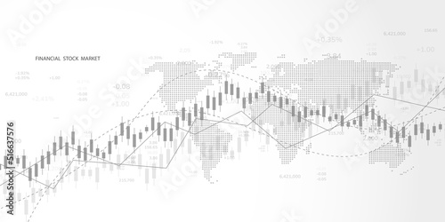 Forex trading stock market background