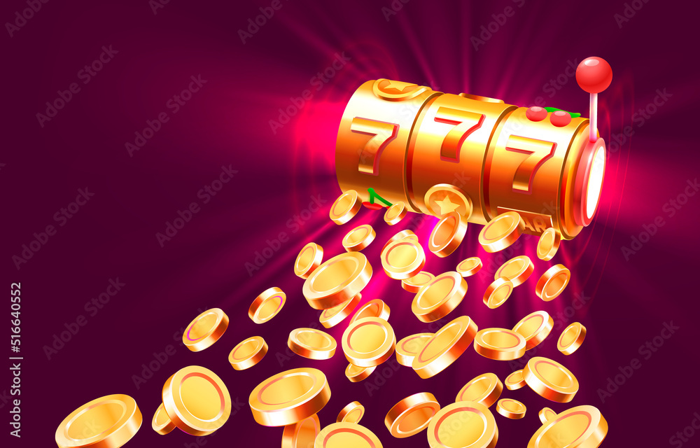 custom made wallpaper toronto digitalCasino slots winner, fortune of luck, 777 win banner. Vector