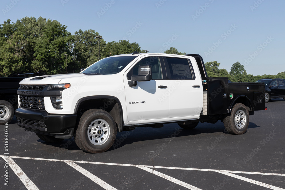 Chevrolet Silverado 3500HD Crew Cab Work Truck. Chevy offers the 3500 HD in a utility body, dump