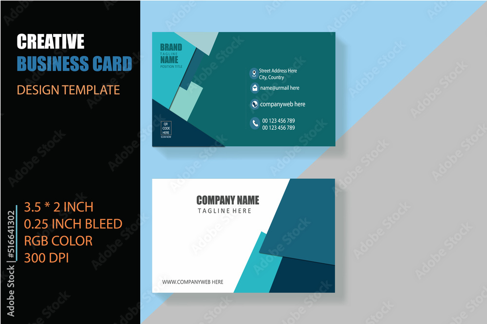Obraz premium business card template