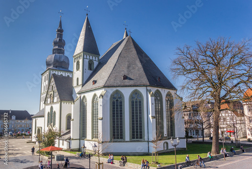 Great Marien church at the market square in Lippstadt, Germany photo