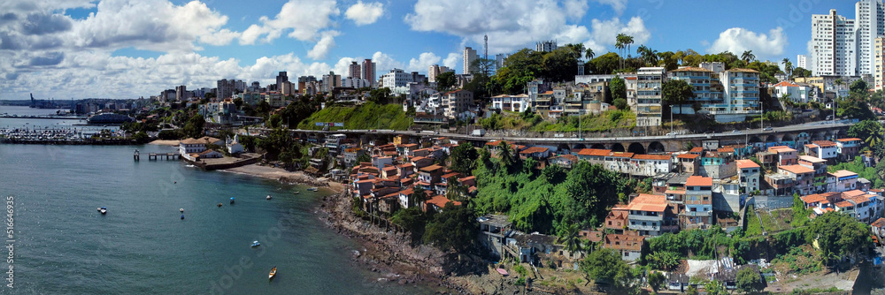 Panoramic view of Salvador in Bahia