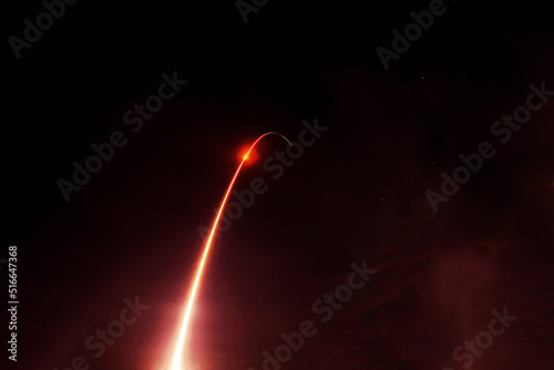 Rocket launch. Elements of this image furnished by NASA