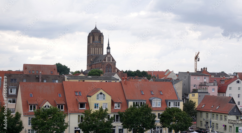 Obraz premium Blick auf Stralsund