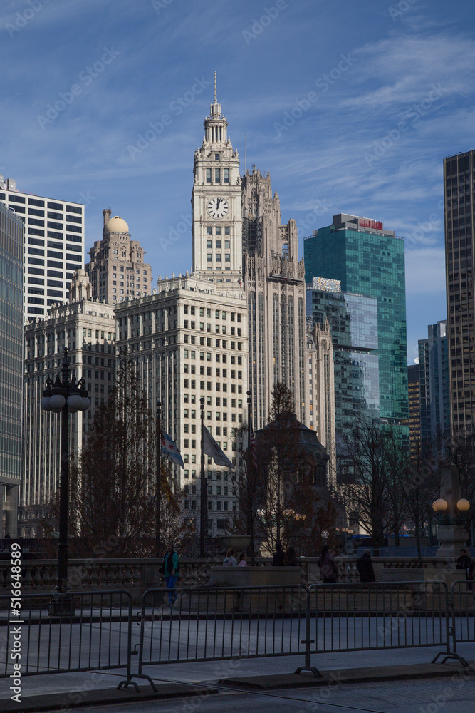 Wrigley Building on a sunny day 