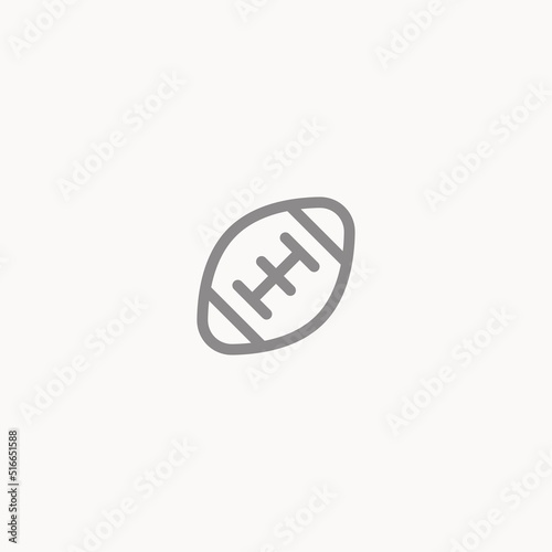 Rugby vector icon sign symbol