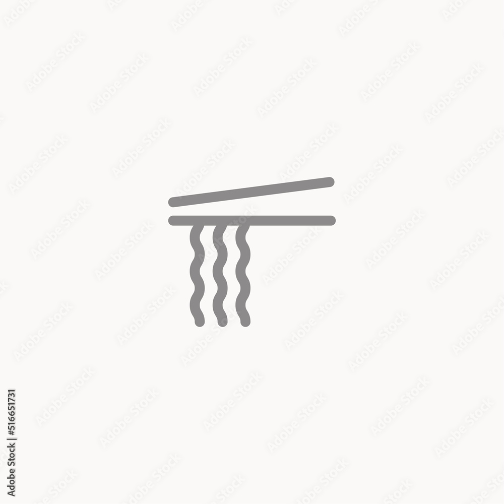 Noodles vector icon sign symbol