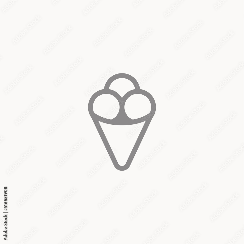 Ice cream vector icon sign symbol Ice cream vector icon sign symbol
