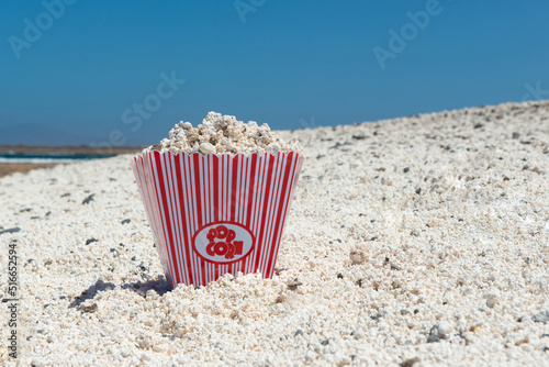 Pop Corn b owl in Popcorn Beach in Fuerteventura