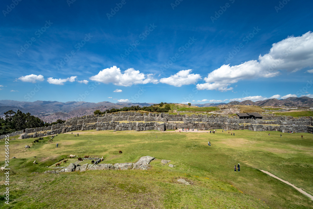 Naklejka premium Tambomachay is an archaeological site that was intended for the worship of water