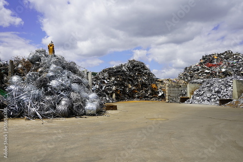 Metall Wertstoffe Recycling Entsorgung Wiedergewinnung Schrottplatz photo