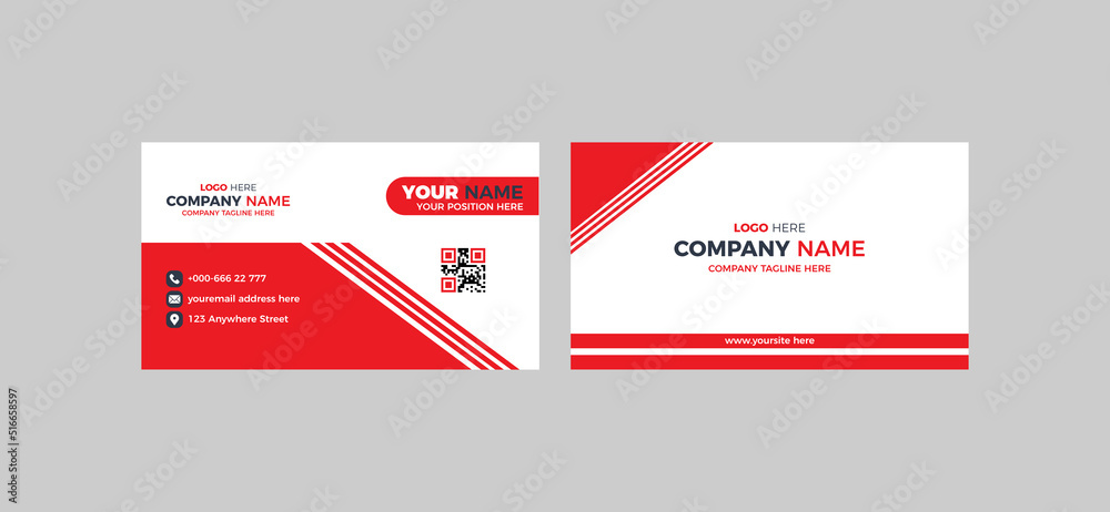 Corporate business card template