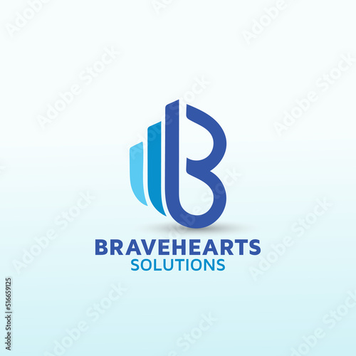 Logo design for personal finance blog letter B