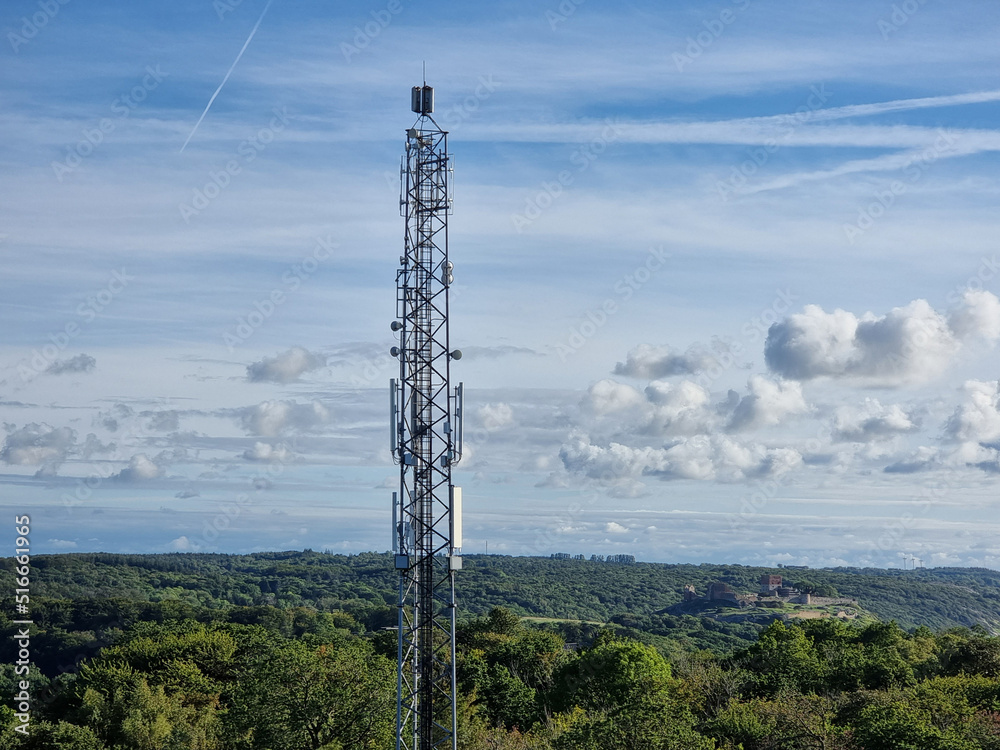 Obraz premium Bornholm mobile tower - 5G 4G 3G coverage