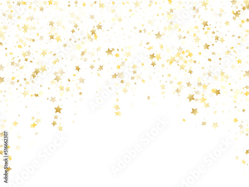 Magic gold sparkle texture vector star background.