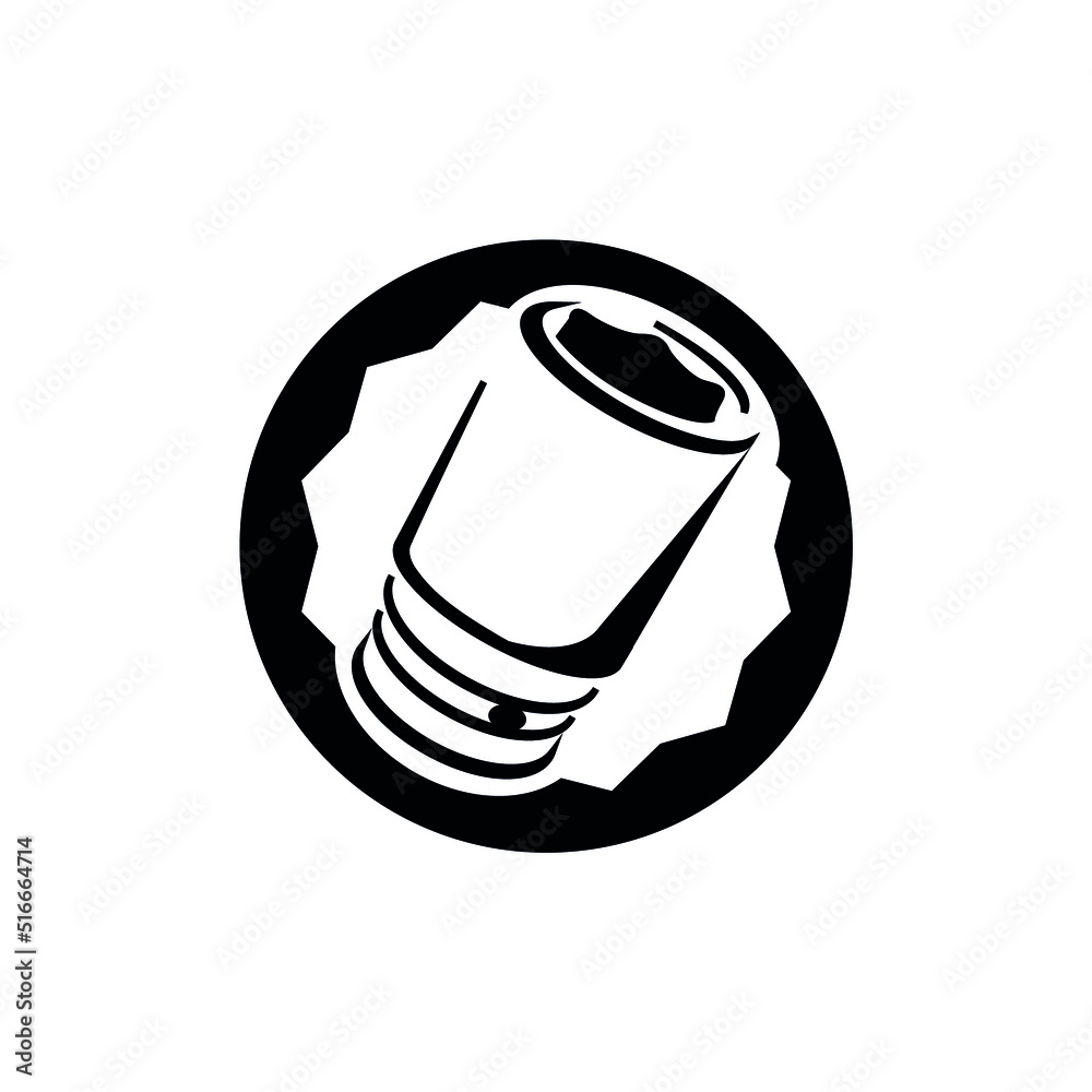 Point Socket Icone - Vector illustration of Screw in the form of an ...