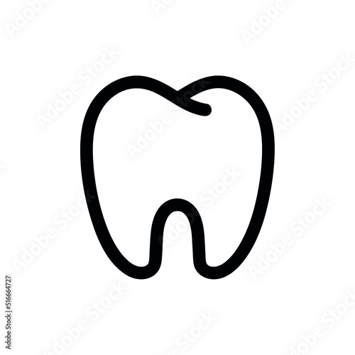 Dental teeth dentist logo clinic - Vector illustration of a tooth in icon and logo format