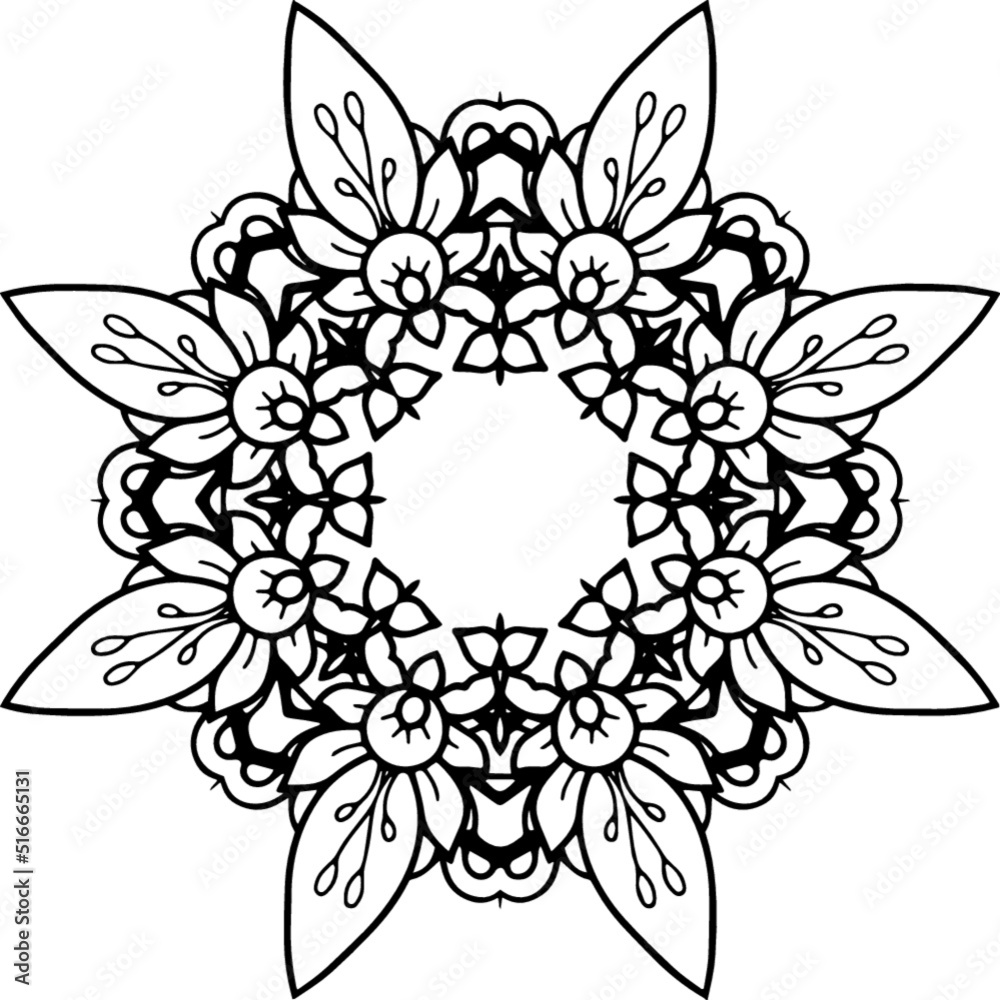 custom made wallpaper toronto digitalReady to Print Printables Paper Mandala Coloring for Adult Therapy Relaxation Doodle Flowers Children Art Pattern Floral Relaxing Art Ready made Sketch Drawing Kids and Adult Kids A-Z Family Drawing