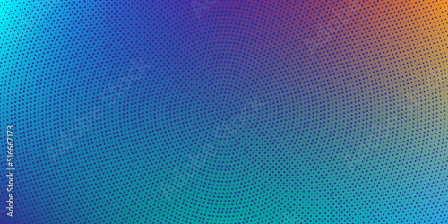 Abstract Modern Background with Halftone Retro Element and Gradient Colorful