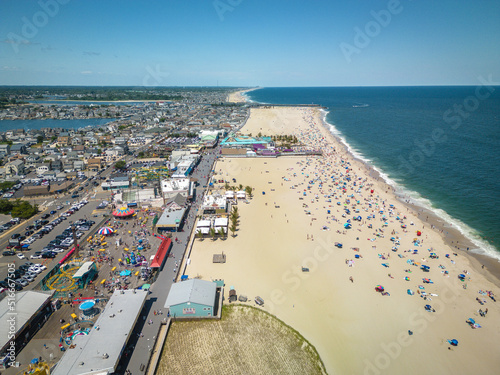 Aerial Drone of Point Pleasant Beach