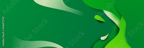 Green abstract background. Vector abstract graphic design banner pattern background template.