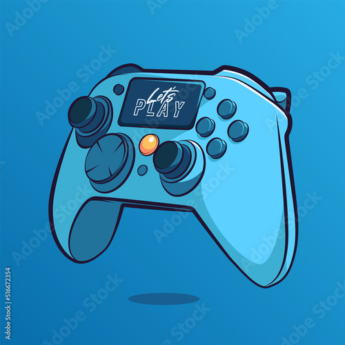 stick controller art illustration